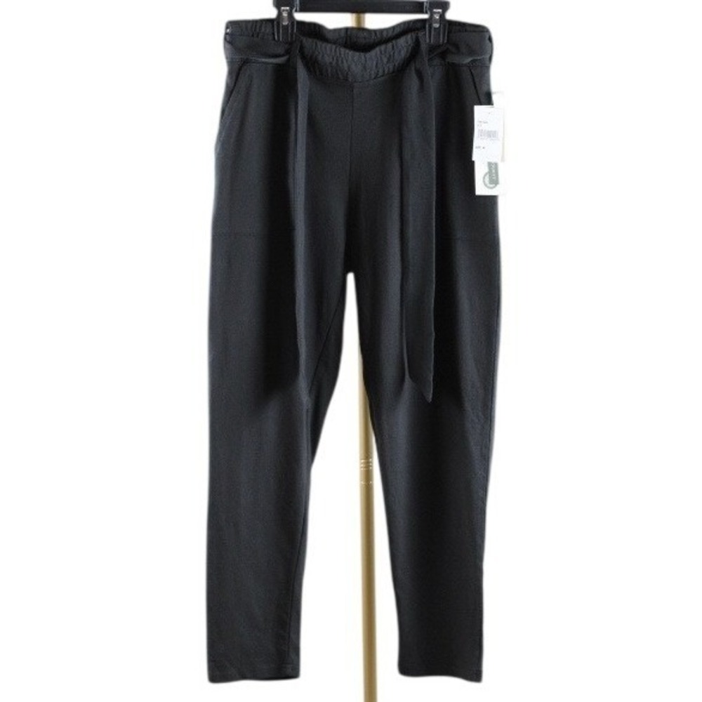 Threads 4 Thought Womens Black Tie Waist Jogger Pants TWA1499 Size M NEW